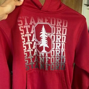 red stanford hoodie